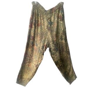 Winter Sun Relaxed Fit Cotton Hippie Cottagecore Stretch Lounge Pants Size Large